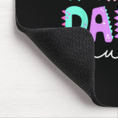 Cute Daddy Saurus Dad Dinosaur Birthday Boy Girl F Mousepad (Ecke)
