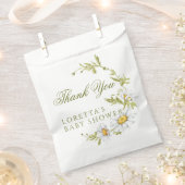 Cute Daisies Floral Baby Shower Thank You Geschenktütchen (Ausgeschnitten)