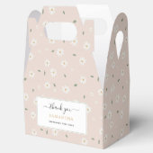 Cute Daisy Floral Blossoms & Greenery Geschenkschachtel (Geöffnet)