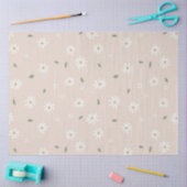 Cute Daisy Floral Blossoms & Greenery Seidenpapier (Basteln)
