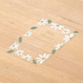 Cute Daisy Flower Baby Shower Girl Pink Acryleinladungen (Ablage )