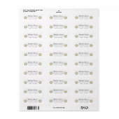 Cute Daisy Return Address Label (Vorne)