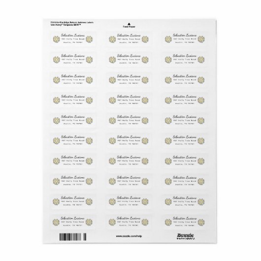 Cute Daisy Return Address Label (Vorne)