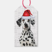 Cute Dalmatian Dog Christmas Holiday Geschenkanhänger (Vorderseite)