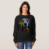 Cute Dalmatian Dog on Dalmatian 2 Sweatshirt (Vorne ganz)