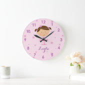 Cute Dancer Ballerina Girl Wall Clock Große Wanduhr (Zuhause)