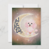 Cute Dancing Zebra Canvas Einladung (Rückseite)