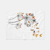 Cute Dandelion Chickens Lover Shirts For Women Gir Fleecedecke (Vorderseite (Horizontal))