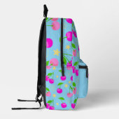 Cute Decora Kei Cherry Patterned Bedruckter Rucksack (Links)