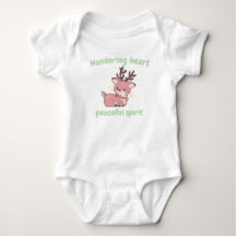 Cute Deer Baby Bodysuit–Soft & Sweet Forest Style