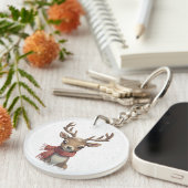 Cute Deer Keychain & Lanyard Schlüsselanhänger (Vorderseite rechts)