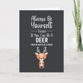Cute Deer Lover Cards Wildlife Animal Forest Funny Karte