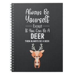 Cute Deer Lover Gifts Animals Wildlife Funny Humor Notizblock