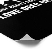 Cute Deer Lover Trendy Modern Aesthetic  Poster (Ecke)