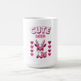 cute deer mug design  kaffeetasse