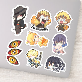 Cute Demon Hunters Stickers – Chibi Slayer Style Aufkleber