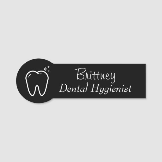 Cute Dental Hygienist RDH Namensschild (Vorderseite)