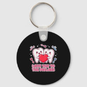 Cute Dentist Valentine Love You To The Molars Teet Schlüsselanhänger (Vorderseite)