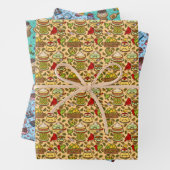 Cute dessert-inspired patterns wrapping paper geschenkpapier set (Beispiel)
