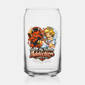 Cute Devil & Angel Valentine Day Love Design Dosenglas (Vorderseite)