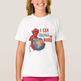 Cute Devil Kid Cartoon – Funny Dark Humor Design T-Shirt