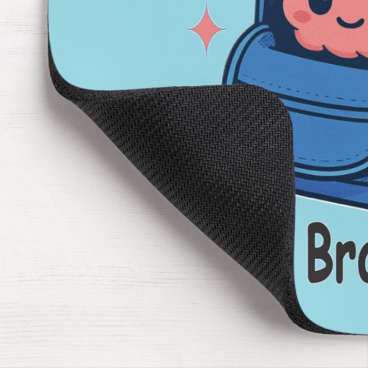 Cute “Did You Pack Your Brain Today?” Brain Pun Mousepad (Ecke)