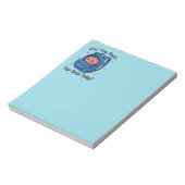 Cute “Did You Pack Your Brain Today?” Brain Pun Notizblock (Rotiert)