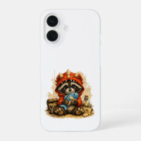 Cute Dino Raccoon iPhone Case – Kawaii Pirate