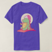 Cute Dino YogaYoga mat Flexibility Funny Yoga Medi T-Shirt (Design vorne)