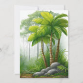 Cute Dinosaur Baby Shower Invitation Einladung (Rückseite)