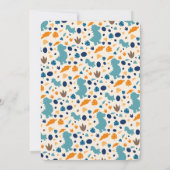 Cute Dinosaur Birthday Invitation  Einladung (Rückseite)