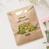 Cute Dinosaur Couple Wedding Treat Geschenktütchen (Versiegelt)