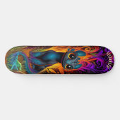 Cute Dinosaur Fantasy Forest Cool Children Art Skateboard (Horizontal)