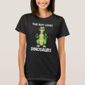 Cute Dinosaur For Boys Kids Dino Extinct Dinosaur T-Shirt (Vorderseite)