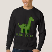 Cute Dinosaur Herbivores Vegetarian Vegan Sweatshirt (Vorderseite)