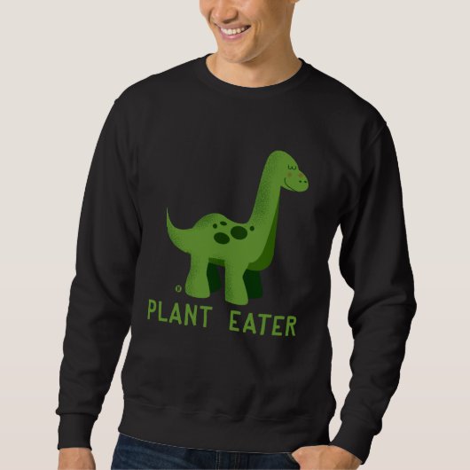 Cute Dinosaur Herbivores  Vegetarian Vegan Sweatshirt (Vorderseite)