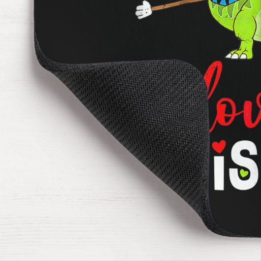 Cute Dinosaur I Love You This Much Valentines Day Mousepad (Ecke)