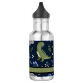Cute Dinosaur Pattern Colorful  Edelstahlflasche (Links)