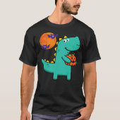 Cute Dinosaur Pumpkin Halloween Tyrannosaurus Todd T-Shirt (Vorderseite)