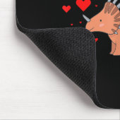 Cute Dinosaur Shirt For Valentines Day _ Tricerato Mousepad (Ecke)