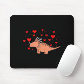Cute Dinosaur Shirt For Valentines Day _ Tricerato Mousepad (Mit Mouse)