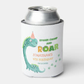 Cute Dinosaur Stomp Chomp Roar Birthday Dosenkühler (Kanne Vorderseite)