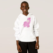 Cute Dinosaurier, rosa Dinosaurier, Girl-Dinosauri Hoodie (Vorne ganz)