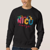 Cute Dinosaurs Nurse Week Peds Nurse NICU Pediatri Sweatshirt (Vorderseite)
