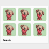 Cute Dog 3 Inch Sticker – Adorable Kawaii Design (Blatt)