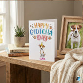 Cute Dog Adoption Anniversary Happy Gotcha Day Karte