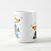 Cute dog and cat Christmas squad design  Coffee Mu Kaffeetasse (Mittel)