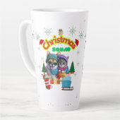 Cute dog and cat Christmas squad design  Milchtasse (Linke Ecke)