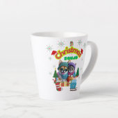 Cute dog and cat Christmas squad design  Milchtasse (Rechte Ecke)