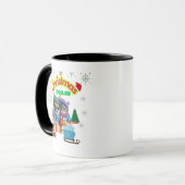 Cute dog and cat Christmas squad design  Tasse (Vorderseite Links)